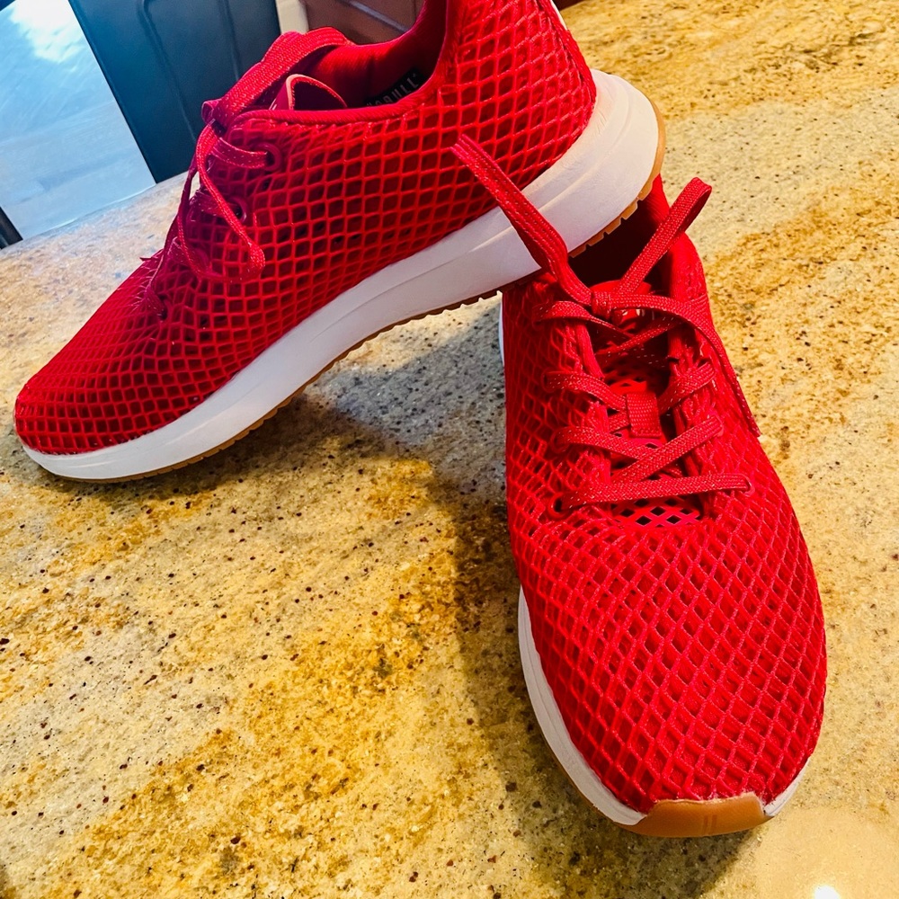 Nobull Racing Red Mesh Runner  Women 9.5/Men 8